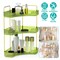 Kitcheniva 3 Tier Bathroom Countertop Organizer Makeup Storage Green